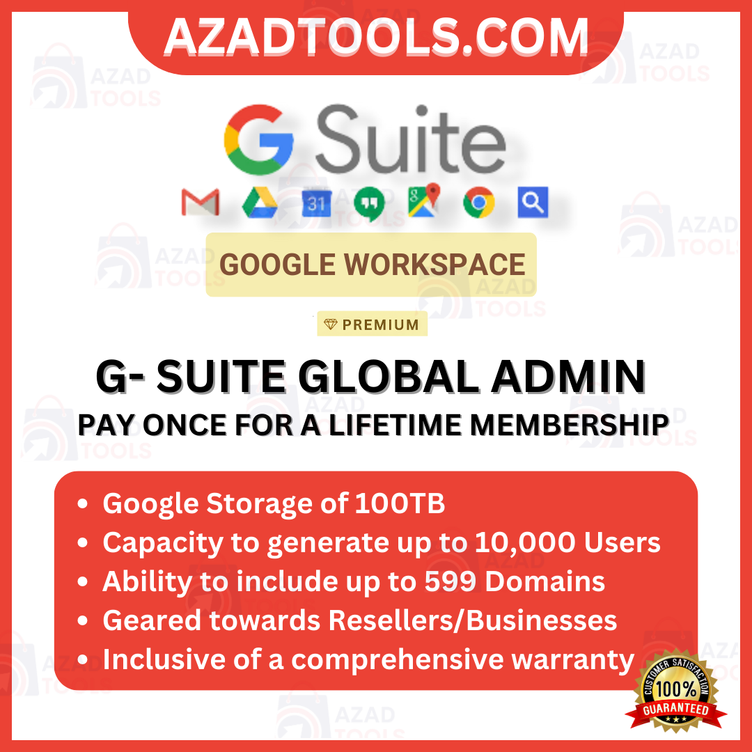 Global Admin Of Google Suite 10K Users + 100TB Storage