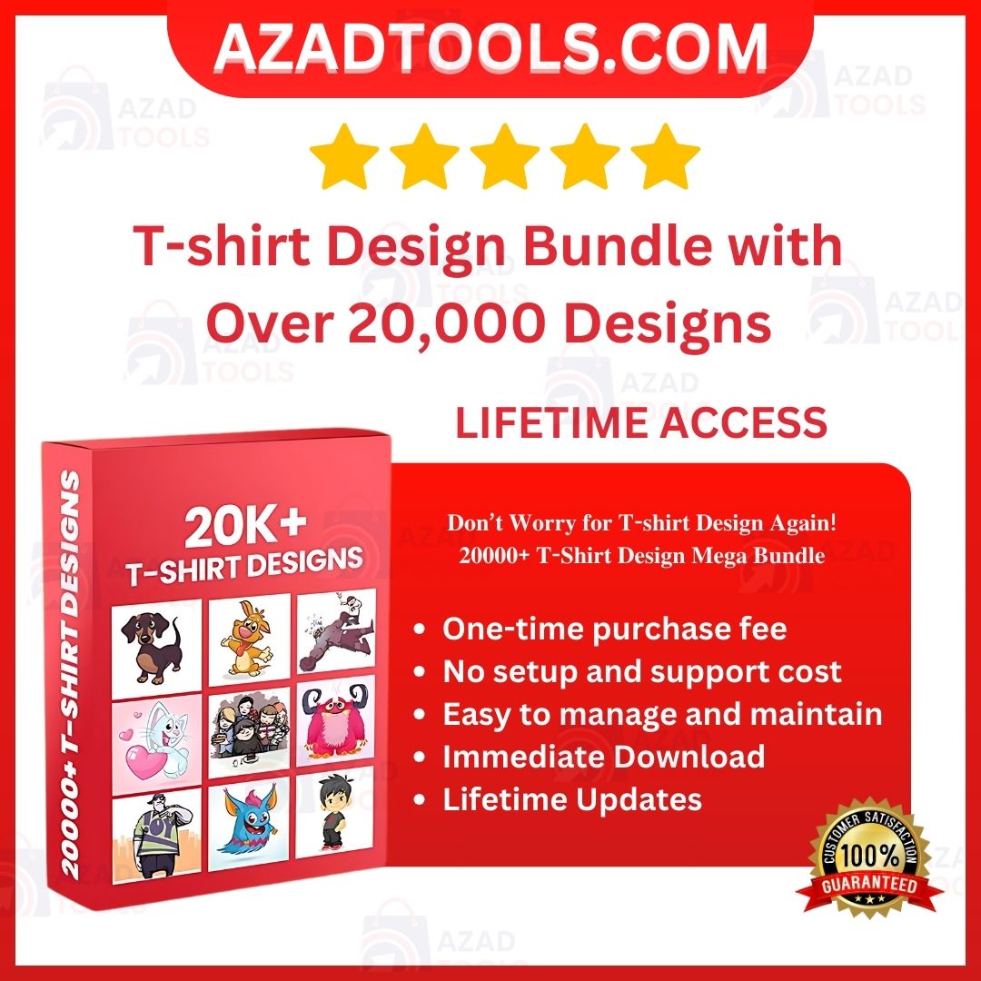 T-shirt Design Bundle With Over 20,000 Designs