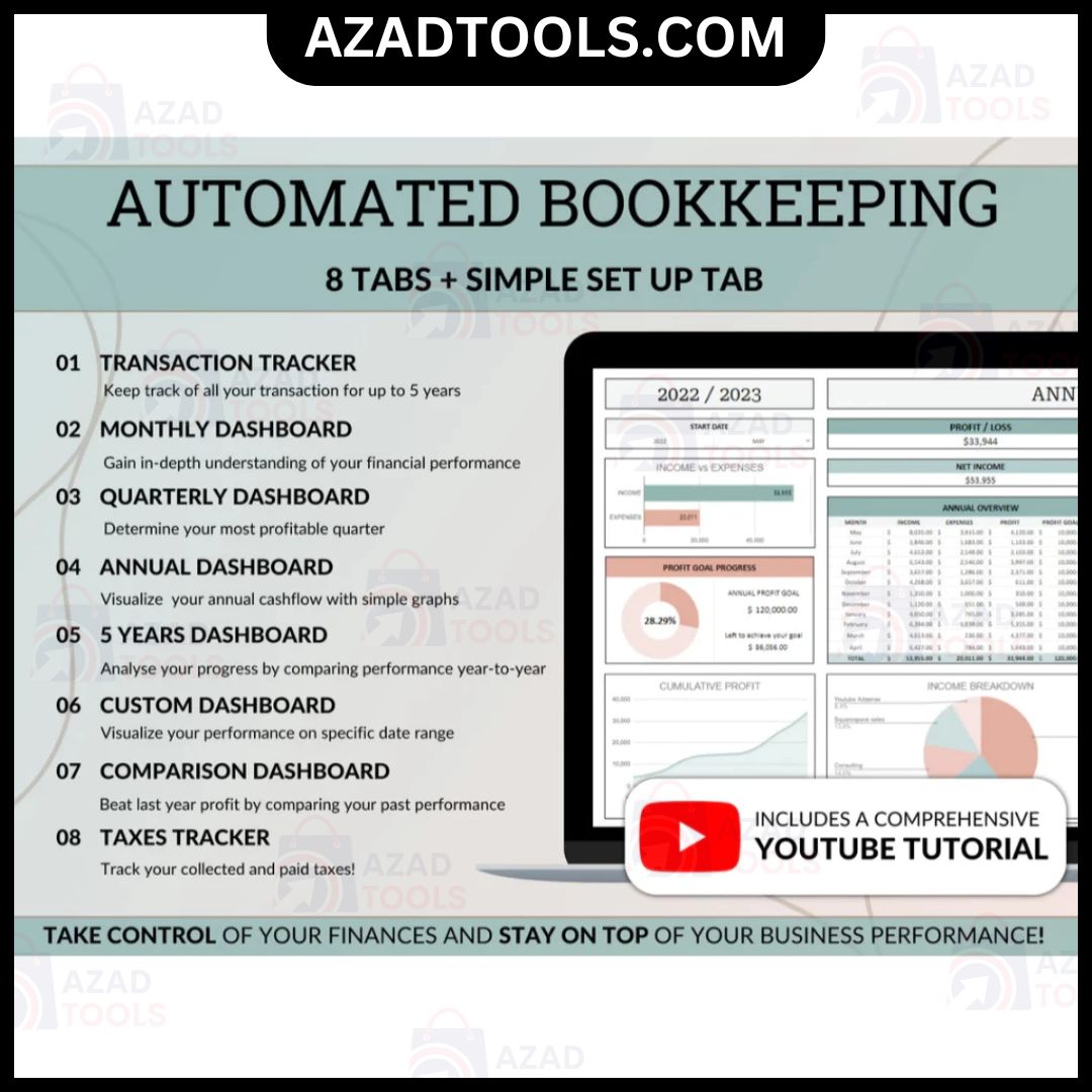 Automated Small Business Tracker System Bookkeeping Inventory Tracker Order Tracker Customer Tracker Sales Taxes