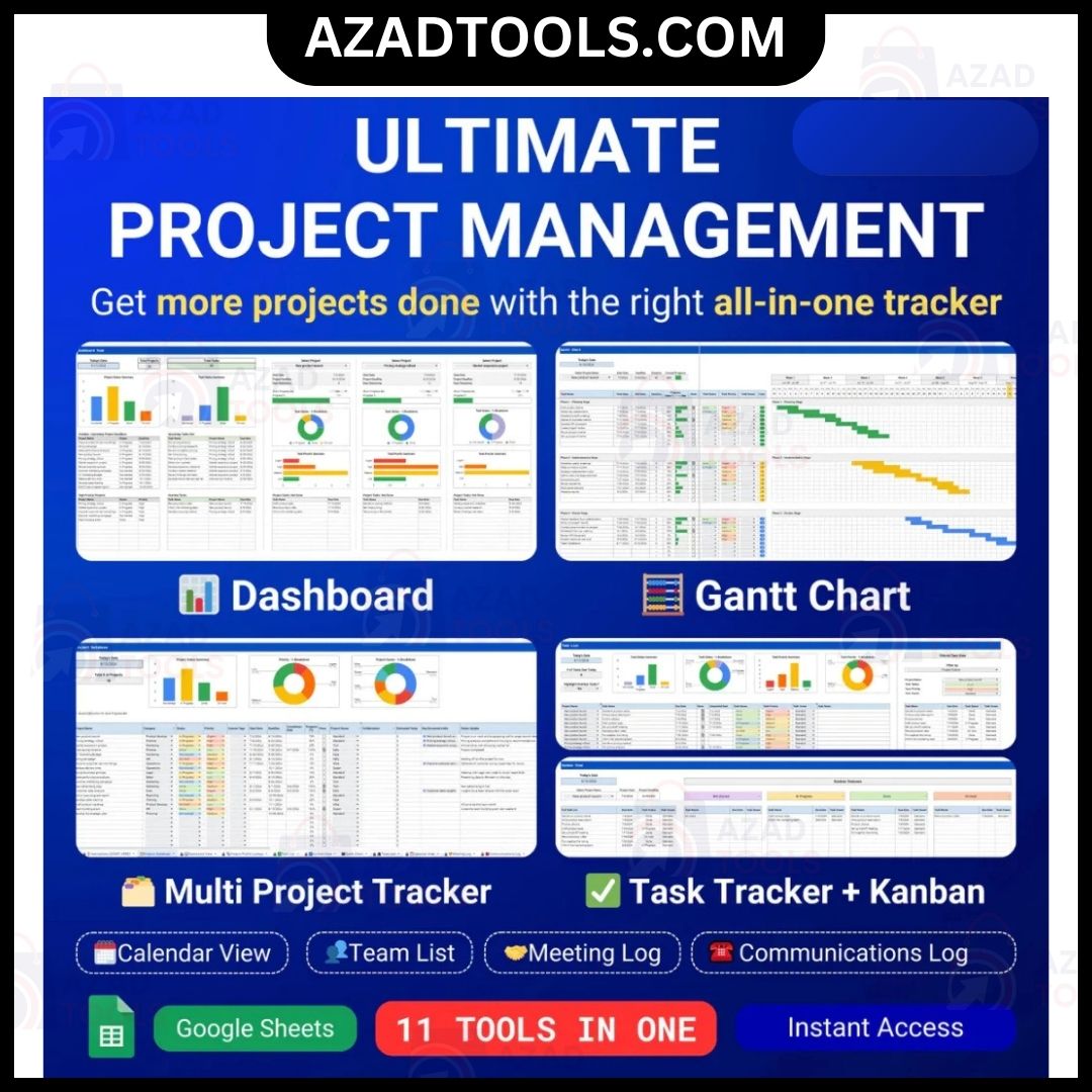 Project Management System Multiple Project Tracker Gantt Chart Kanban Board, Task Tracker To Do List