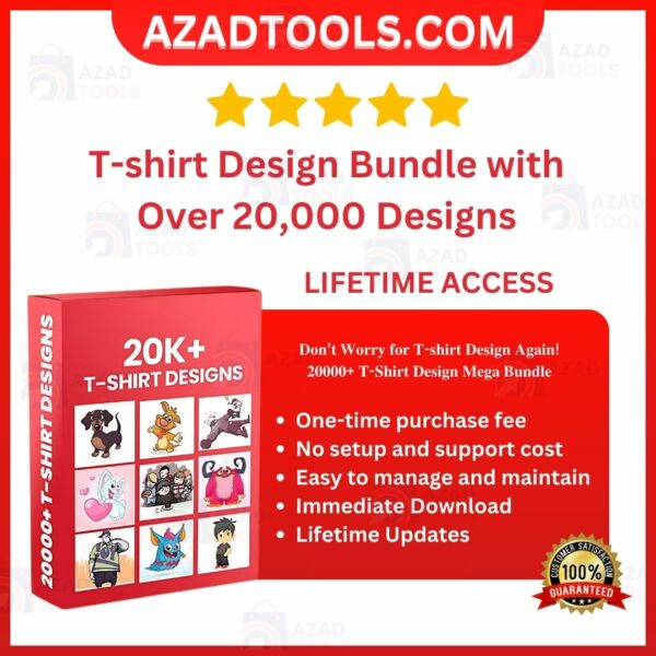 T-shirt Design Bundle With Over 20,000 Designs
