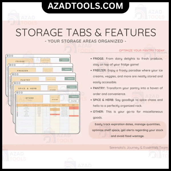 Food Inventory Tracker with Expiry Tracker | Food Materials and Elevate Your Household | Inventory & Automated - Image 5