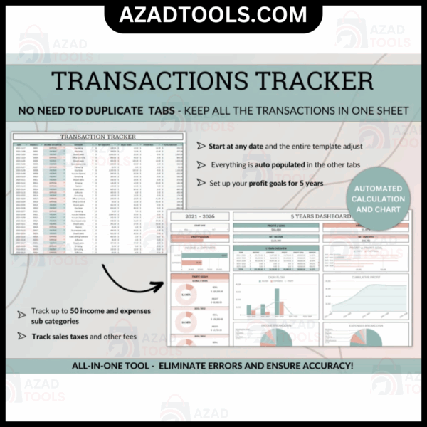 Automated Small Business Tracker System Bookkeeping Inventory Tracker Order Tracker Customer Tracker Sales Taxes - Image 4
